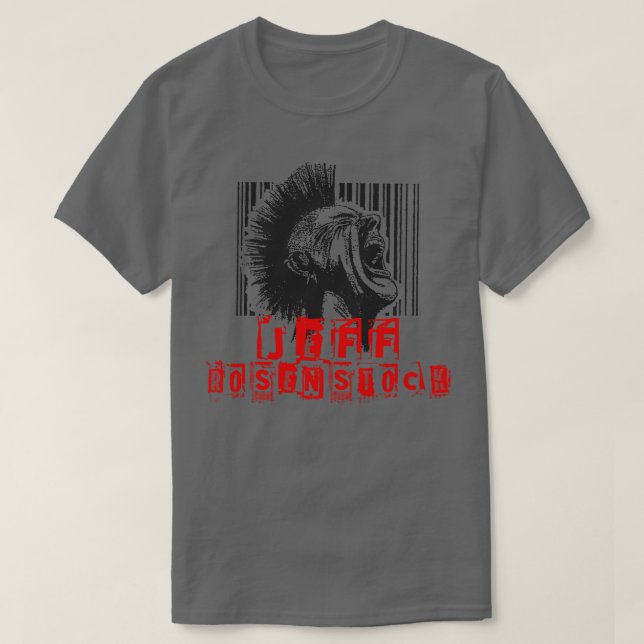 Camiseta jeff rosenstock no código de barras punk TShirt (Frente do Design)