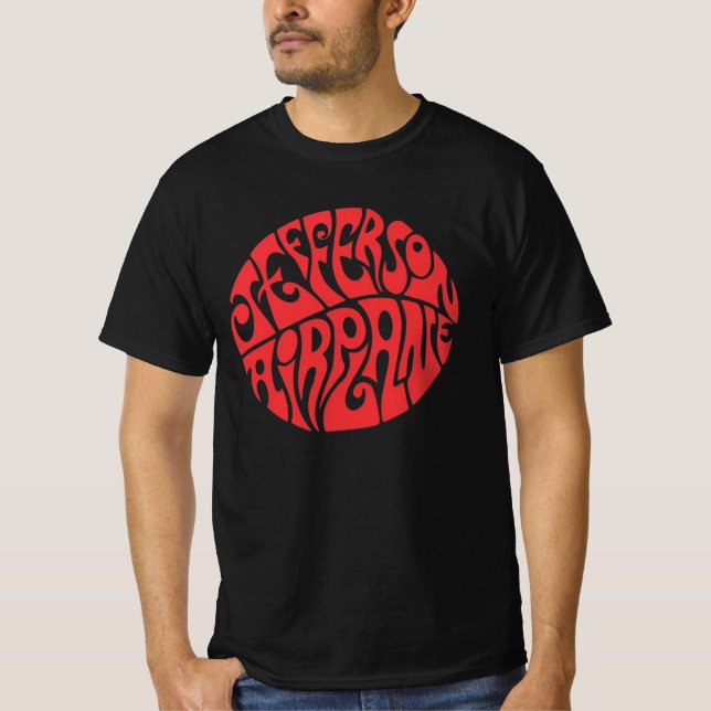 Camiseta Jefferson Airplane band, Jefferson Airplane merch, (Frente)