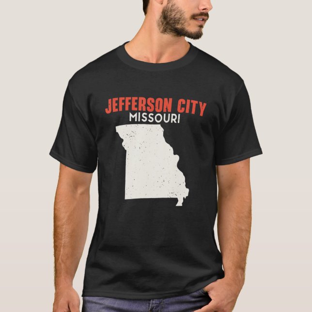 Camiseta Jefferson City Missouri EUA State America Viagem M (Frente)