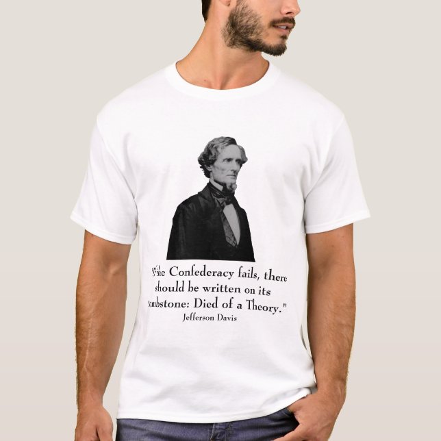 Camiseta Jefferson Davis e citações (Frente)