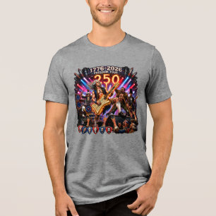 Camiseta Jefferson & Os Pais Fundadores Banda de Rock 250º