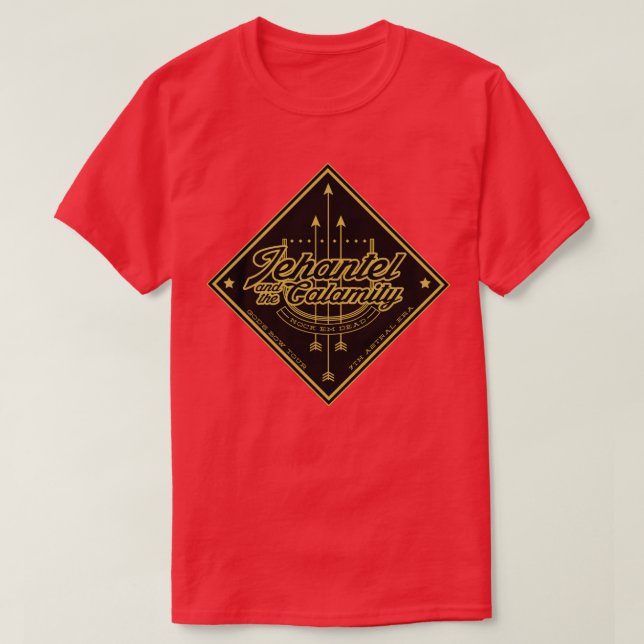 Camiseta Jehantel e a Calamidade FFXIV (Frente do Design)