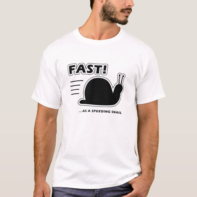 Camiseta Jejue como um caracol de pressa (Frente)