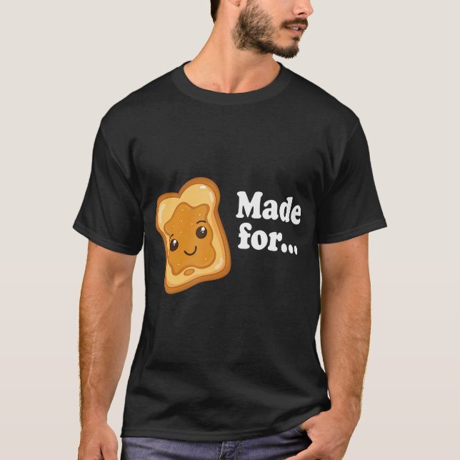 Camiseta Jelly Peanut Butter Men Namorados (Frente)