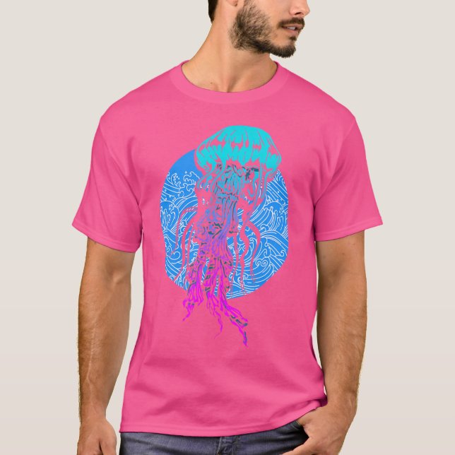 Camiseta Jellyfish Ocean Sea Creature Underwater Scuba Divi (Frente)