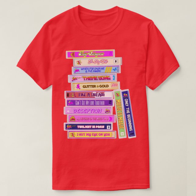 Camiseta Jem e Hologramas cantam cassetes (Frente do Design)