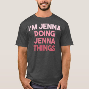 Camiseta Jenna Fazendo Coisas Jenna Bonitas Personalizadas