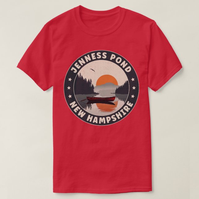 Camiseta Jenness Pond New Hampshire Sunset (Frente do Design)