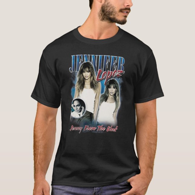 Camiseta Jennifer Lopez Bootleg Portrait (Frente)