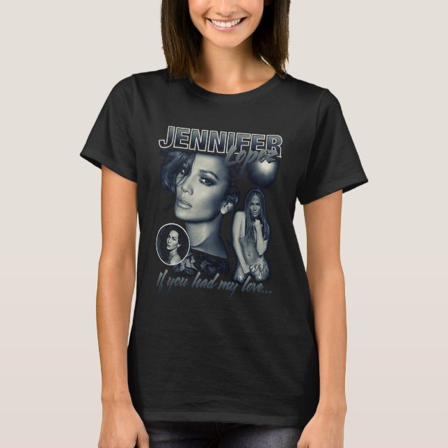 Camiseta Jennifer Lopez Bootleg Portrait (Frente)