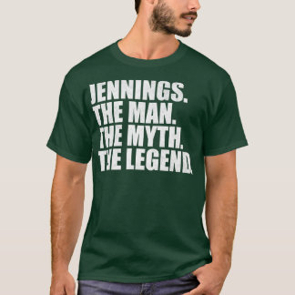 Camiseta JenningsJennings Nome da família Jennings sobrenom