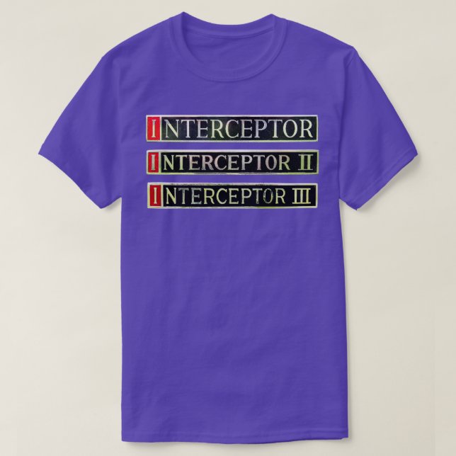 Camiseta Jensen Interceptor 1960s1970s crachás clássicos (Frente do Design)