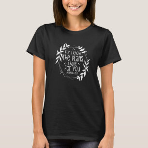 Camiseta Jeremiah 2911 Porque Eu Sei Os Planos Que Tenho Pa