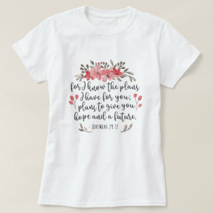 Camiseta Jeremiah 29 11 - Pelo Que Sei Os Planos - Floral