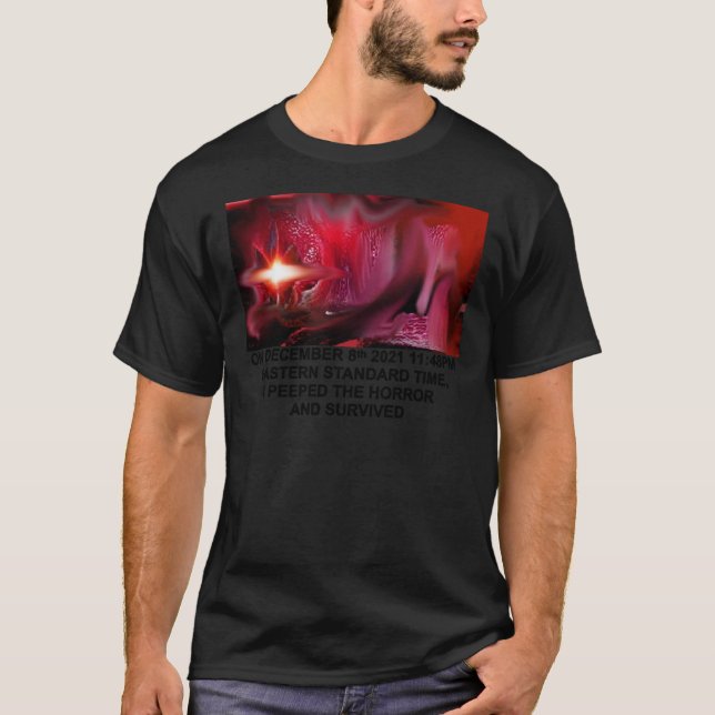 Camiseta jerma985 EU APROVEITEI O HORROR E SOBREVIVI AO Pre (Frente)