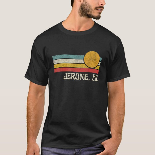 Camiseta Jerome Arizona AZ Retro Sunset (Frente)