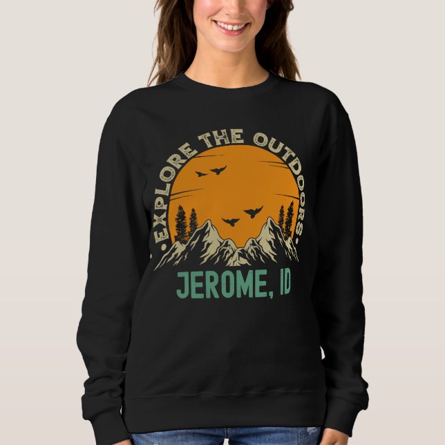 Camiseta Jerome Idaho  Explore o Ar Livre (Frente)