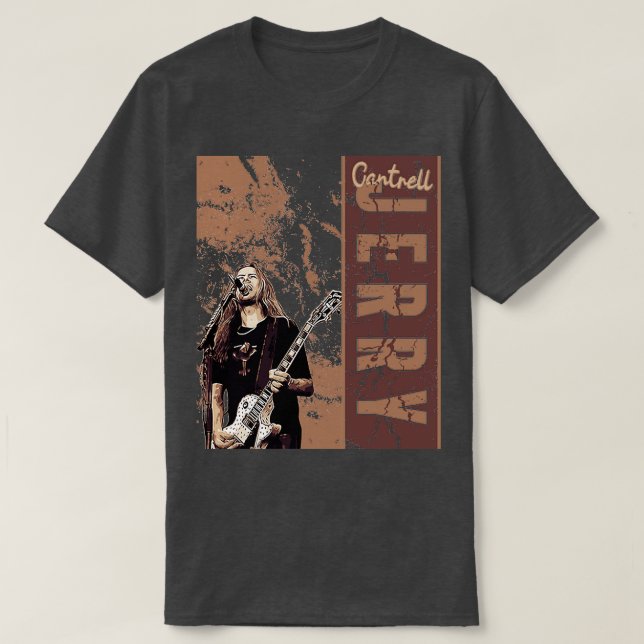 Camiseta Jerry Cantrell Brown Vintage (Frente do Design)