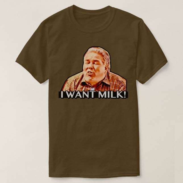 Camiseta Jerry Gergich Quero Leite (Frente do Design)