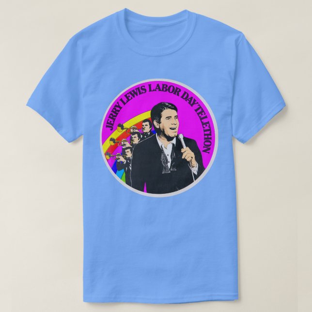 Camiseta Jerry Lewis Labor Day Telethon (Frente do Design)