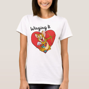 Camiseta Jerry Mouse vestido de Namorados Cupido