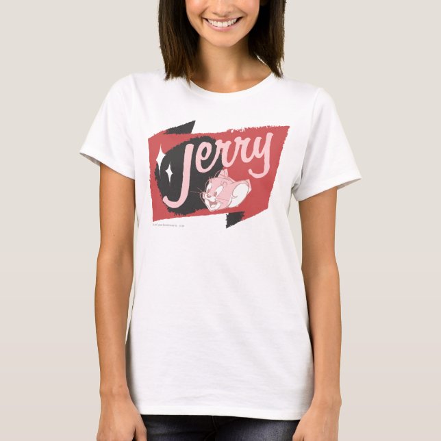 Camiseta Jerry Red e Black Logo (Frente)