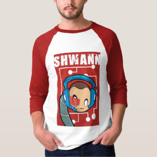 Camiseta jérsei de 3/4-Sleeve SHWANN