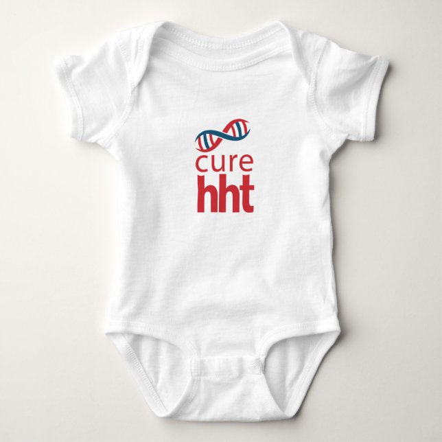 Camiseta Jérsei de basebol das senhoras da cura HHT (Frente)