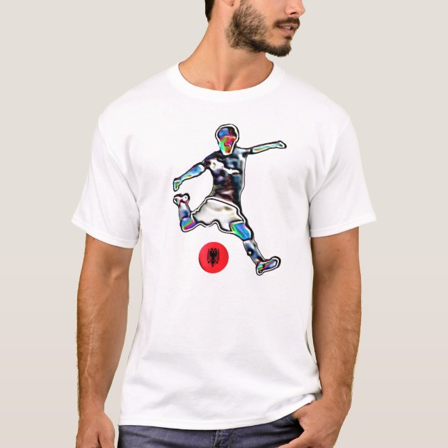 Camiseta Jérsei de futebol do futebol de bandeira de (Frente)