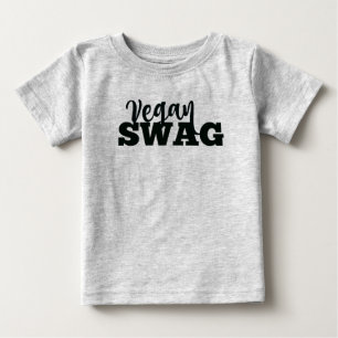Camiseta Jérsei do bebê dos GANHOS do VEGAN