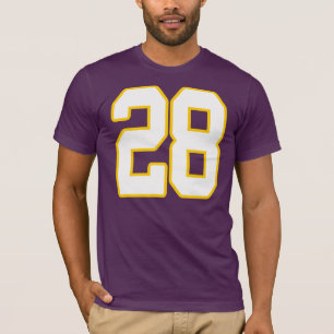 Camiseta Jérsei número 28