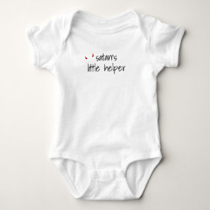 Camiseta Jérsei pequeno do ajudante da satã