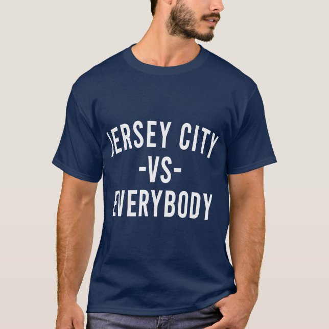 Camiseta Jersey city vs todos retrô (Frente)