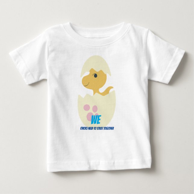 Camiseta Jersey Dino Chick 2 Baby Fine (Frente)