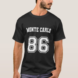 Camiseta Jersey Estilo Monte Carlo 86 1986 Músculo Antigo