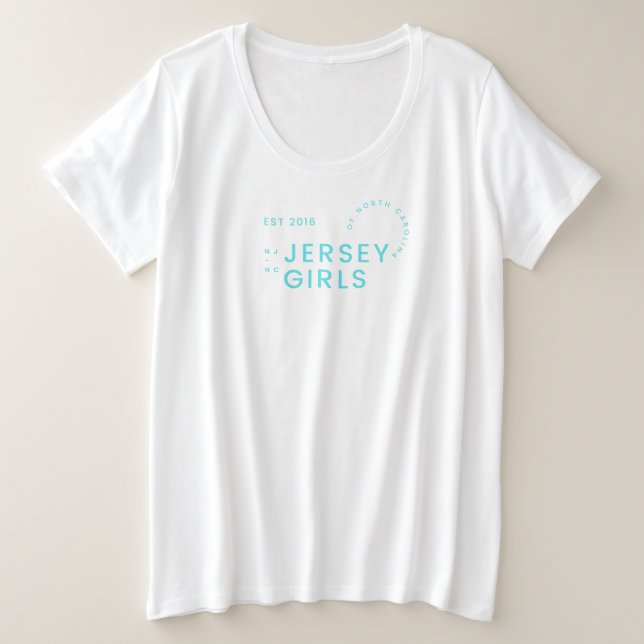 Camiseta Jersey Girls of North Carolina plus size tee (Frente do Design)