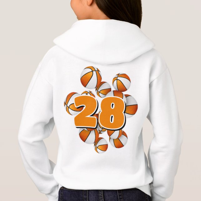 Camiseta jersey number clusterizado laranja esferas brancas (Verso)
