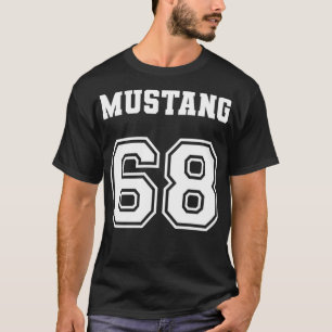 Camiseta Jersey Style Classic Mustang 68 1968 Horse Airplan