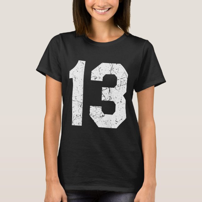 Camiseta Jersey Uniform Number 13 Athletic (Frente)