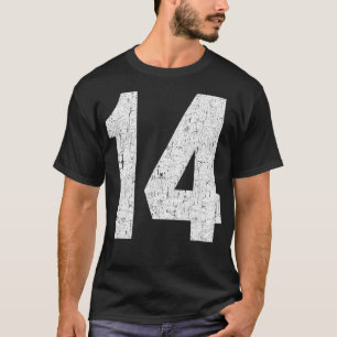 Camiseta Jersey Uniform Number 14 Athletic Style Sports Gr