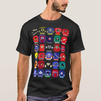 Camiseta Jerseys de Hóquei de 8 Bits