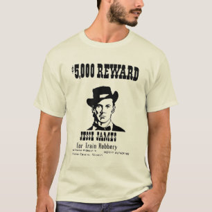 Camiseta Jesse James Old Vintage, Procurado Natural