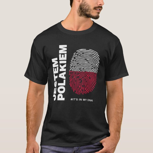 Camiseta Jestem Polakiem Pride Polska DNA (Frente)