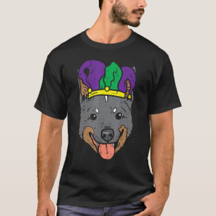Camiseta Jester Hat Heeler Face Mardi Gras Cattle Men W