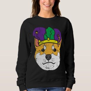 Camiseta Jester Shiba Inu Face Mardi Gras Japoneses Cachorr