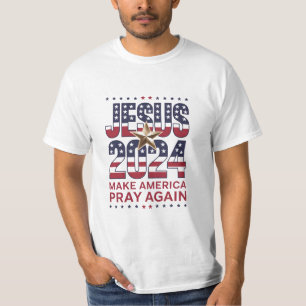 Camiseta Jesus 2024 Faça a América Orar Novamente