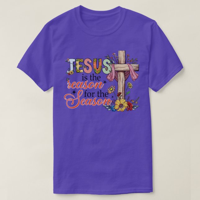Camiseta Jesus, A Razão Da Época (17) (Frente do Design)