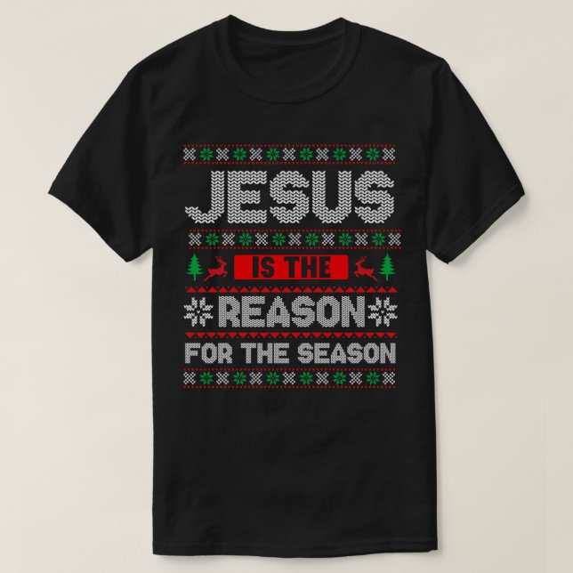 Camiseta Jesus, A Razão Da Época (5) (Frente do Design)