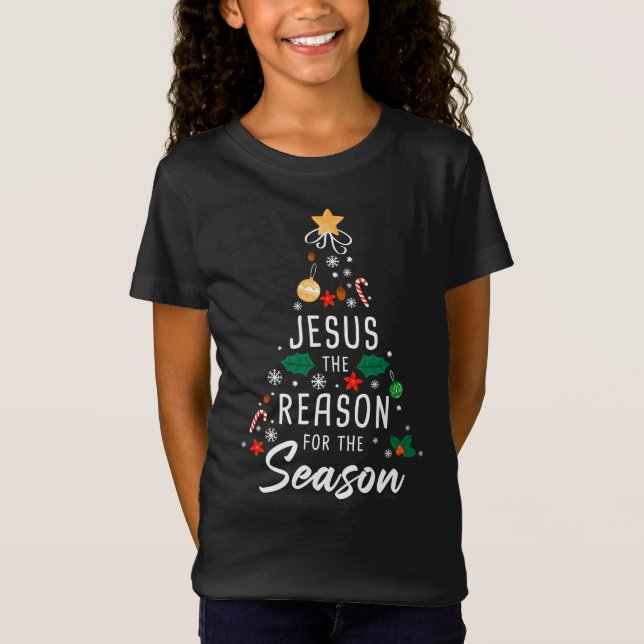 Camiseta Jesus A Razão Da Época - Fé De Natal (Frente)