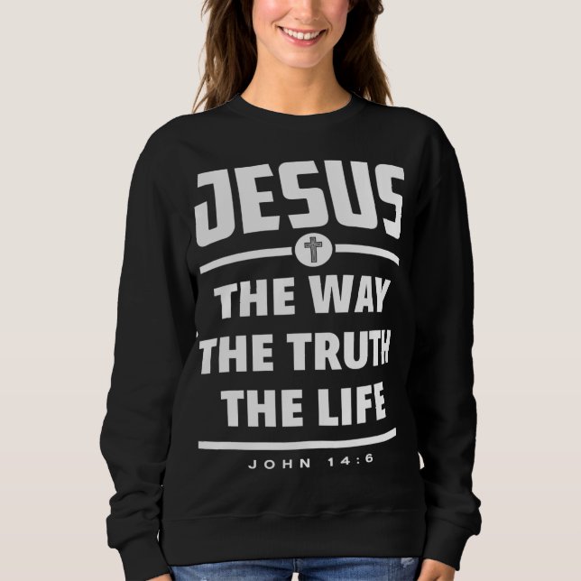 Camiseta Jesus, A Verdade A Bíblia Da Vida Versa Jesus (Frente)